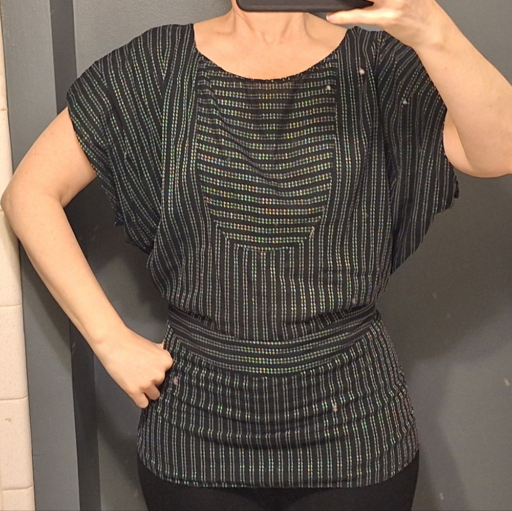 Black & White, Drop Waist Shirt
